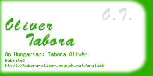 oliver tabora business card